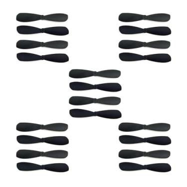 Imagem de JIANNIU A lâmina de hélice é adequada para controle remoto planador 614 Motor especial de nylon hélice eólica 0,8 mm 46 mm lâminas positivas e negativas, mini peças de reposição para drone quadricóptero