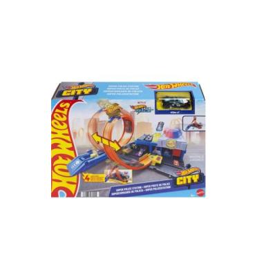 Imagem de Jbm71 hot wheels city pista super delegacia de policia