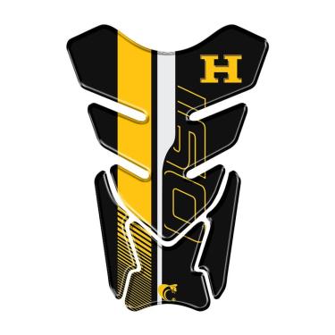 Imagem de Protetor Tanque Resinado 3d Compativel Cg Titan 160 Amarelo Cor Preto