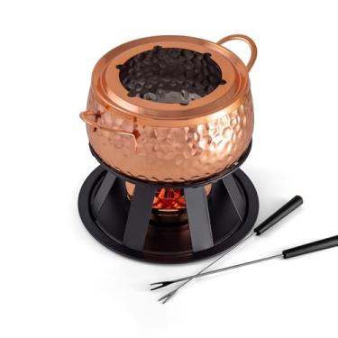 Imagem de Swissmar Conjunto de fondue de carne com 11 peças (cobre)
