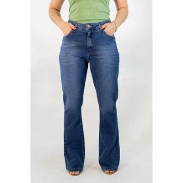Imagem de Calca Feminina Jeans Flare Plus Elastano Alta Algodao Anticorpus-Feminino