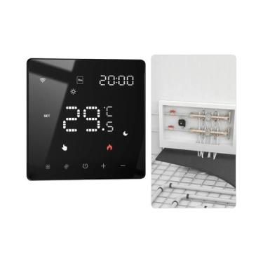Imagem de Termostato Inteligente WiFi MOES Tuya ZigBee Controlador De Temperatur