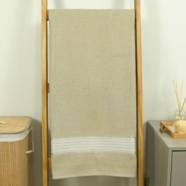 Imagem de Toalha de Banho Avulsa Urbane 1 Peça 1,45x75 cm Algodão 360g/m² – Atoalhado Felpudo com Alta Absorção e Toque Macio (Bege)