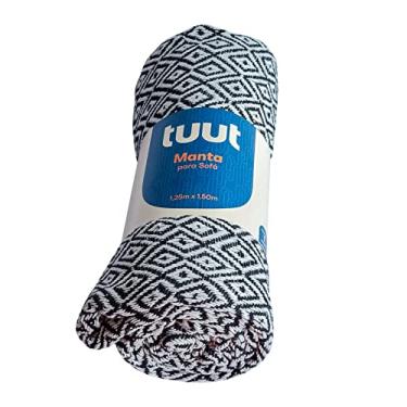Imagem de Tuut, Linha Home Decor, Manta Decorativa para Sofá, Poltronas e Cama, 1,50m x 1,25m, Preta e Branco