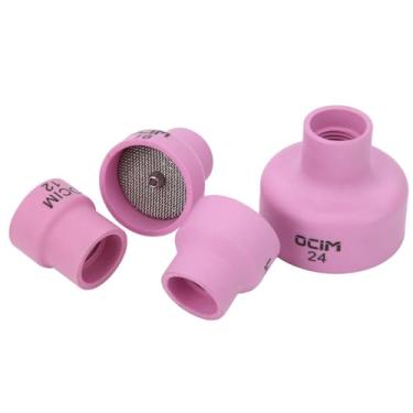 Imagem de Irfora Conjunto de Copos de Soldagem Cerâmica Resistente e Resistente Kit Lentes Gás Tocha Alumina 1,6 Mm Com Desempenho Alto Custo, Forte Resistência à