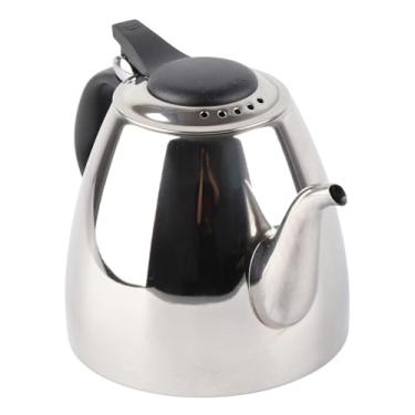Imagem de Luqeeg Chaleira de chá de Aço Inoxidável 1,2L 1,5L Alça Ergonômica Fácil Aderência para Fogão de Indução (,2L)