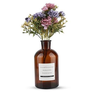 Imagem de GLOGLOW Buquê de Decoração Diária, Pano de Seda, 33 Cm, Design Vibrante e Realista, para Festa de Casamento, Decoração de Jardim Doméstico, Rosa Artificial, Camélia Nan