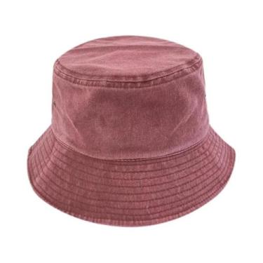 Imagem de Chapéu Bucket Unissex De Algodão Lavado Para Verão, Proteção Solar Par