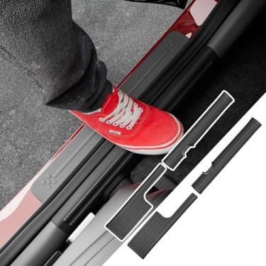 Imagem de xipoqix Protetor de soleira de porta interior compatível com 2024-2026 Santa Fe protetor de entrada de porta protetor de soleira de entrada de substituição para acessórios Santa Fe 2024-2026