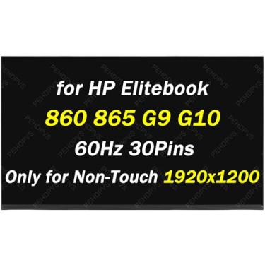 Imagem de Substituição para HP Elitebook 860/865 G9 G10 para Elitebook 660/665 G10 G11 1920x1200 30 pinos 60hz 40.6 cm LCD não sensível ao toque painel digitalizador (apenas para tela sem toque)