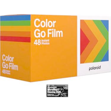 Imagem de Película Polaroid Go Color - 48 fotos - 3 pacotes duplos de filme a granel com tecido - apenas para câmera Polaroid GO