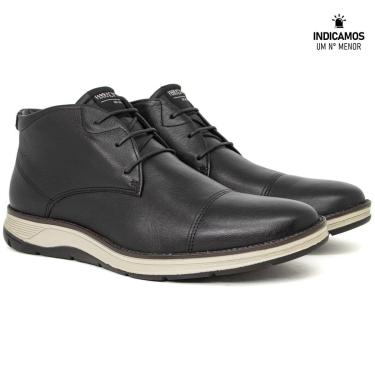 Imagem de Bota Casual Ferracini 24h Fluence Couro Legítimo com Cadarço Palmilha Macia Confortável 5542-559-Masculino