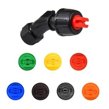 Imagem de 7 peças de bocal plano em forma de leque de 110 graus com abertura de 0,1-0,6 mm, adequado para pulverizador de mochila, spray de jardim, equipamento de pulverização de estufa agrícola, usado para