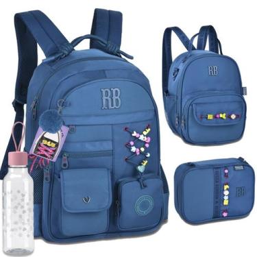 Imagem de Kit Completo Mochila Costa Rebecca Bonbon RB Escolar Juvenil, RB27422 