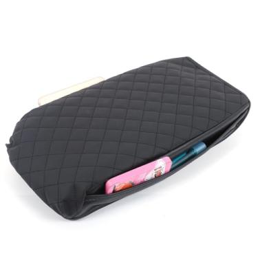 Imagem de Capa de apoio de braço para console central de atualização compatível com Kia Telluride 2020-2025 2026, almofada de couro para console central de carro almofada de tampa antiarranhões capa de assento