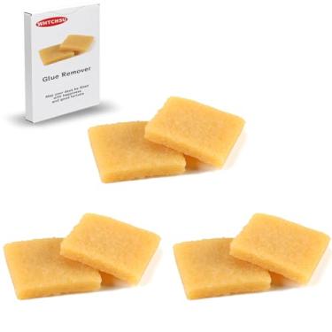 Imagem de WHTCHSU 6 peças de limpador de cimento de borracha com cola e resíduos para remover adesivos e resíduos de papel, plástico e mais