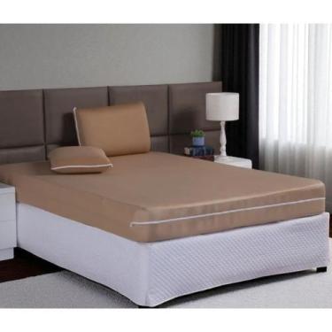 Imagem de Capa Para Colchão Casal Queen Com Zíper Malha Gel Várias Cores - ENXOV