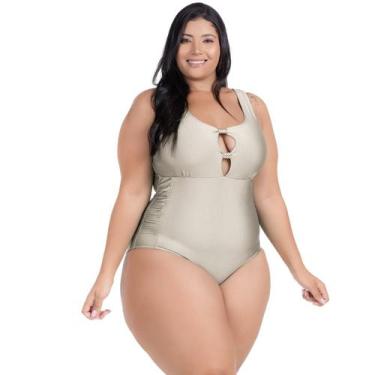 Imagem de Maio Body Acinturado Plus Size Modela Cintura Liso Casual - HYPE MODAS