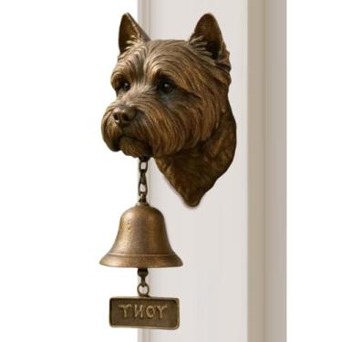 Imagem de Vários Sinos De Boas-Vindas Para Cães,Carrilhão De Campainhas Rústico De Parede Vintage Com Tema Animal | Sino De Entrada Para Porta Da Frente E | Para Portão, Jardim, Quintal, Casa, Sala De Segurança