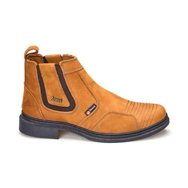 Imagem de Bota Amarok Botina Em Couro Legítimo Telha Solado de Borracha, 40