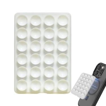 Imagem de Suporte Adesivo Para Telefone | Grip De Silicone Ajustavel E Pegajoso,Suporte Desmontável para Grip de Telemóvel - Selfies Gravação de Vídeos Filmagem Visualização Chuveiro Ginásio Casa e