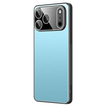 Imagem de Genérico Capa para iPhone 17/17 Air/17 Pro/17 Pro MAX, proteção de lente de câmera, cobertura fina anti-riscos, tampa dura (azul, 17)