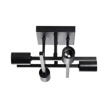 Imagem de Luminária De Teto Moderna Nórdica Com 4 Luzes Base Para Lâmpada E27 Pa