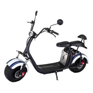 Imagem de Scooter Elétrica 2000w Wehawk X7 Alta Performance, Branco, Azul