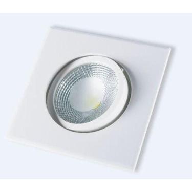 Imagem de Spot Super Led Quadrado 5w Dicroica Embutir 6500k Frio - CTB