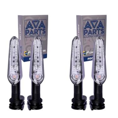 Imagem de AVAPARTS, Kit 4 Pisca Led MT03/ MT07/ MT09/ Fazer/Factor/Crosser 150 / FZ15/ FZ25 / XJ6/ Teneré/ R15