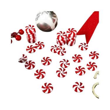Imagem de Enfeites De Natal Em Forma De Bastão De Doces Vermelho E Branco 10 30p
