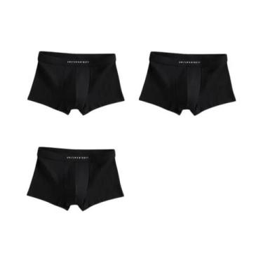 Imagem de Cuecas Boxer Esportivas Masculinas Respiráveis 3 Peças, Cuecas Quadrad