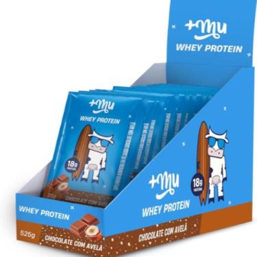 Imagem de Whey Protein Concentrado Sabor Chocolate com Avelã CX/15 Sachês Mais M