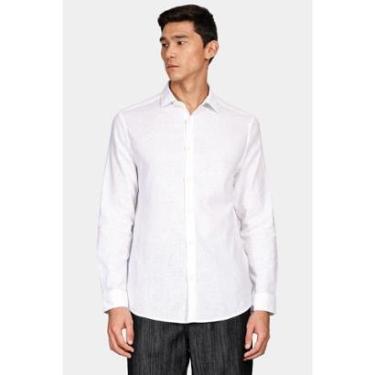 Imagem de Camisa Aramis Regular Linho Com Algodão f Branco-Masculino
