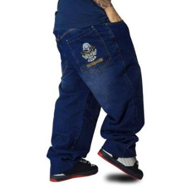Imagem de Calça Jeans Brothas And Cash Palhaço Cartas Azul BRO-284-Masculino