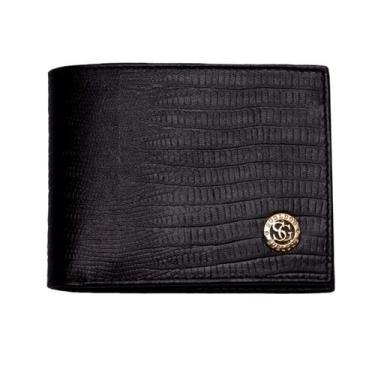 Imagem de Carteira couro tradicional completa - SUELDOS, Preto, Ouro