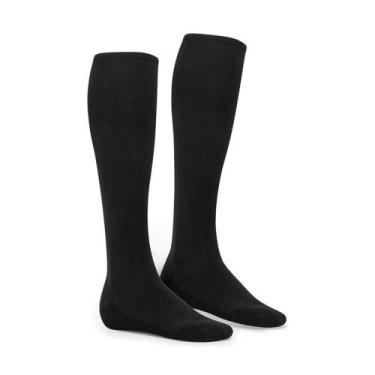 Imagem de Meia Masculina 3/4 Selene 6096.002 Compressão Moderada 5-10mmHg, 6, Pr