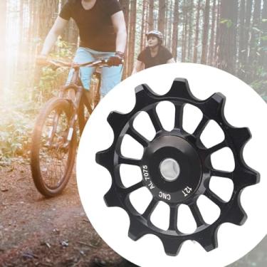 Imagem de KIMISS Adequado para Polia de Desviador Traseiro de Bicicleta de Estrada de Montanha Com Rolamentos de Cerâmica, Roda Guia de Dentes Positivos e Negativos - Acessório Leve de Liga de Alumínio (12T)