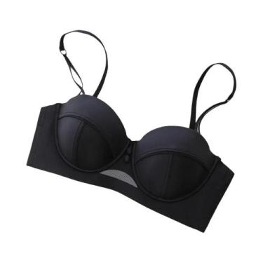 Imagem de Sutiã Push up Anti-SAG De Cetim Vermelho Noite Escura Para Mulheres, T