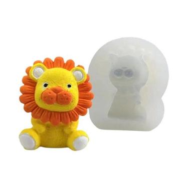 Imagem de Molde De Silicone 3D De Leão Para DIY, Moldes Para Velas Aromáticas, S