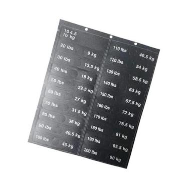 Imagem de Adesivos Para Anilhas De Equipamentos De Academia - 1 Conjunto De Etiq