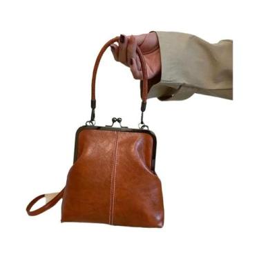 Imagem de Bolsa De Ombro Transversal Feminina Vintage De Couro Macio, Bolsa De M