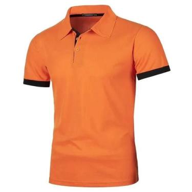 Imagem de Camisas Polo Masculinas Leves E Respiráveis De Verão Com Manga Curta E