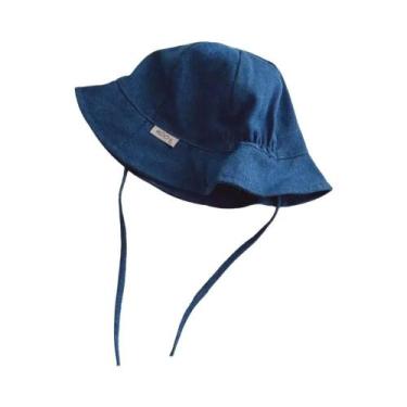 Imagem de Boné De Pescador Listrado Com Cadarço Para Meninos E Meninas, Chapéu C