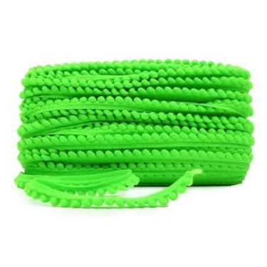 Imagem de Pompom Rolo 10mm Colorido - Ideal para Artesanato Cor:Verde Neon - Gen
