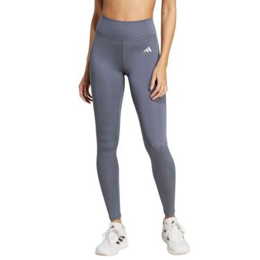 Imagem de Calça Legging Adidas Essentials Optime Feminina - Cinza GG-Feminino