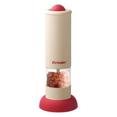 Imagem de Moedor de pimenta elétrico, moedor de temperos com grossura ajustável | Moedor automático de sal e pimenta com grossura ajustável