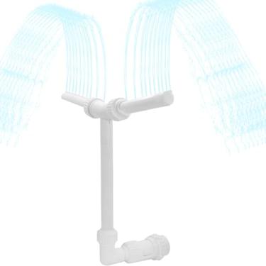 Imagem de Fonte de água para piscina - aspersor de piscina cachoeira - pulverizador de irrigação de plantas, cachoeira de spray duplo para área de jardinagem lagoa de peixes