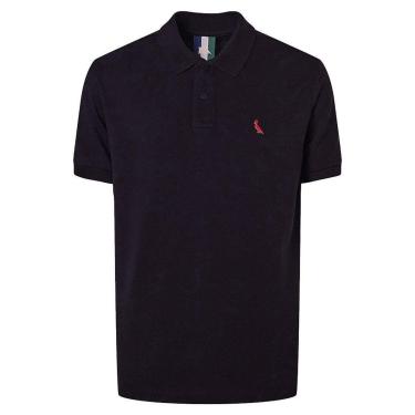 Imagem de Camisa Polo Reserva Piquet Class Red Bird Masculina Preta-Masculino