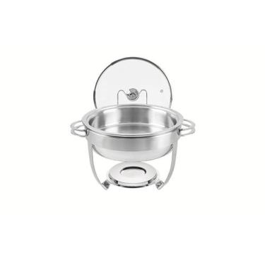 Imagem de Rechaud Tramontina Redondo em com Suporte para Tampa 4,3 L